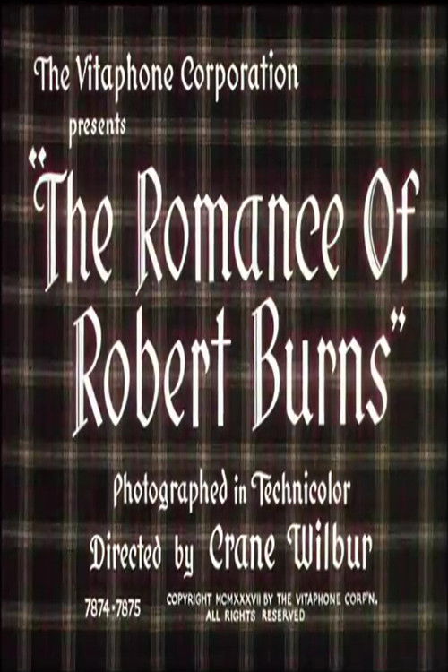 The Romance Of Robert Burns Poster