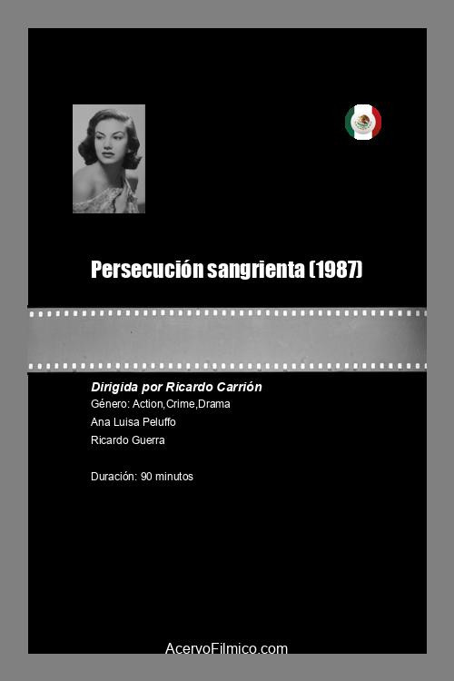 Persecución sangrienta Poster