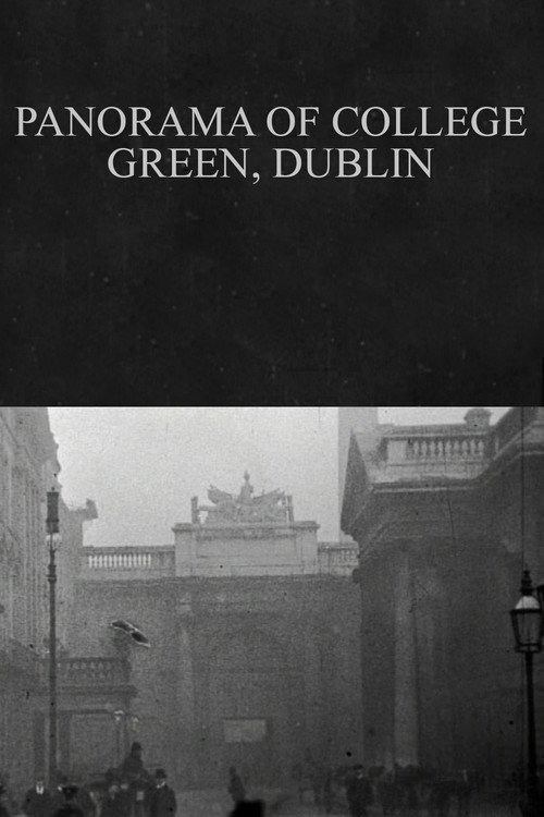 Panorama of College Green, Dublin Poster