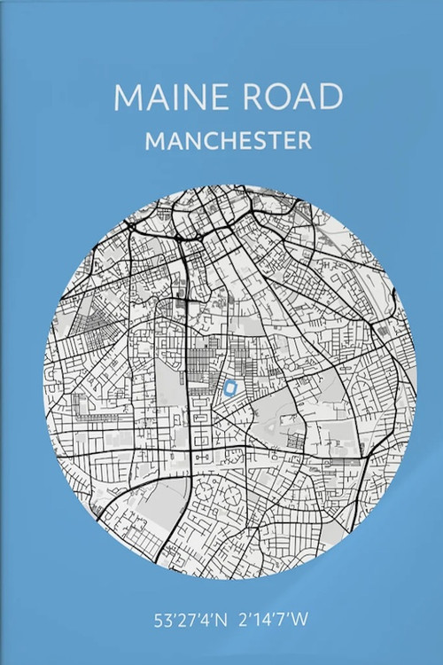Manchester City - The Maine Road to Glory Poster