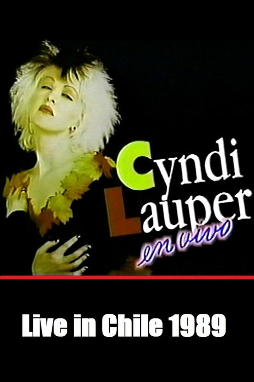 Cyndi Lauper Live in Chile 1989 Poster
