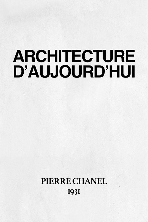 L'Architecture d'Aujourd'hui Poster