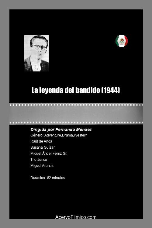 La leyenda del bandido Poster