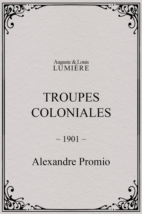 Troupes coloniales Poster