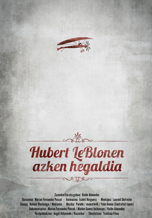 Hubert Le Blon's Last Flight Poster