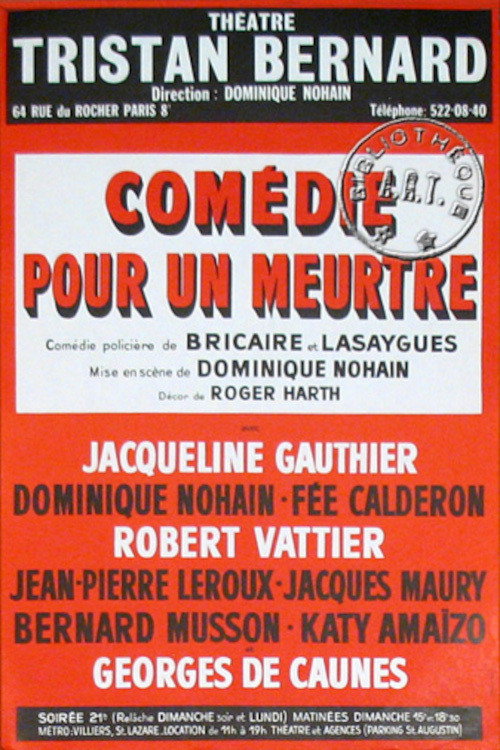 Comédie pour un meurtre Poster