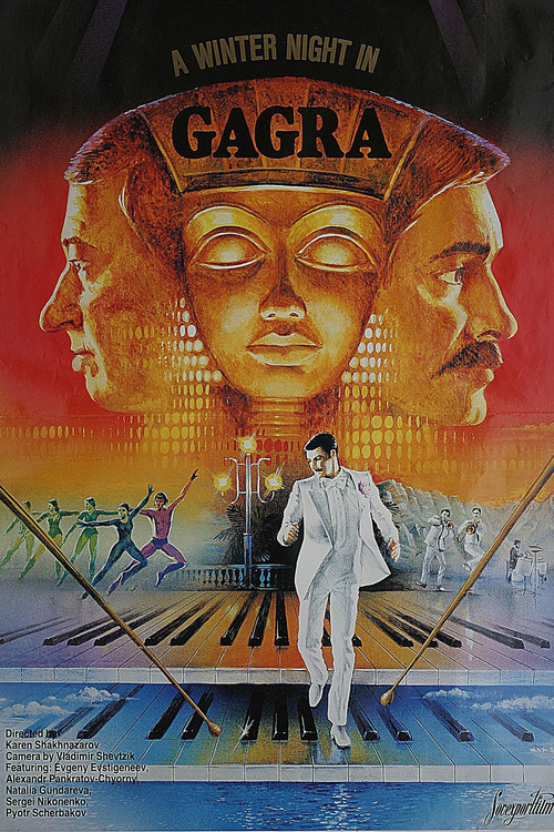 Winter Evening in Gagry Poster