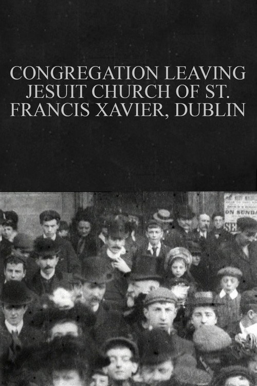 Congregation Leaving Jesuit Church of St. Francis Xavier, Dublin Poster