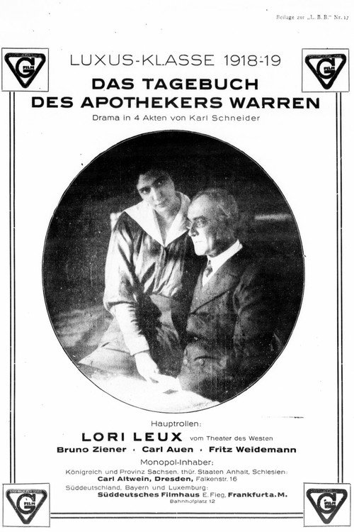 Das Tagebuch des Apothekers Warren Poster
