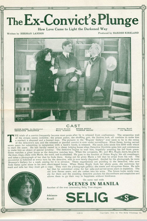 The Ex-Convict's Plunge Poster