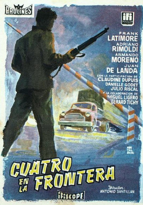 Cuatro en la frontera Poster