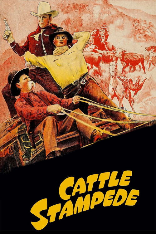 Cattle Stampede Poster