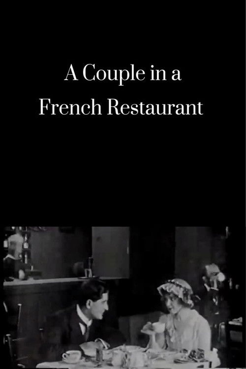 A Couple in a French Restaurant Poster