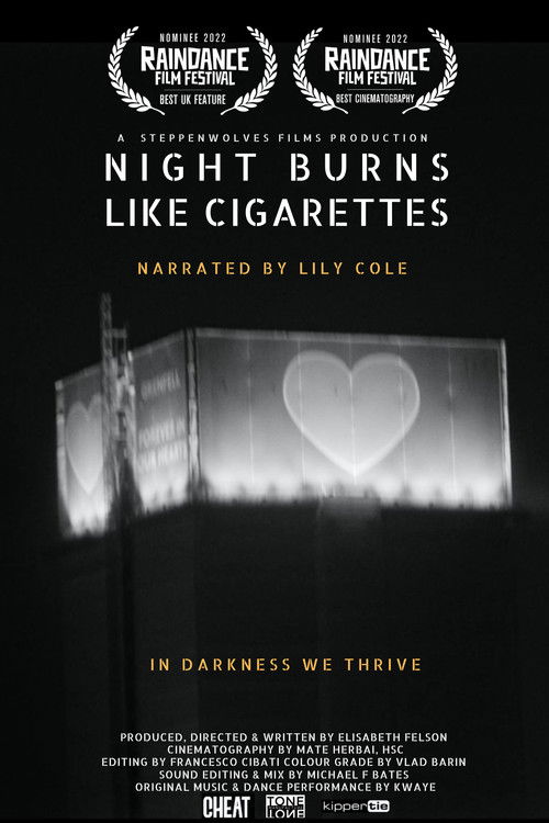 Night Burns Like Cigarettes Poster