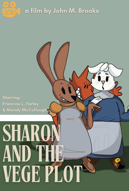 Sharon and the Vege Plot Poster