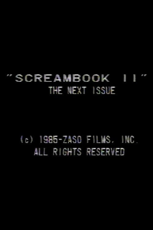 Screambook II Poster