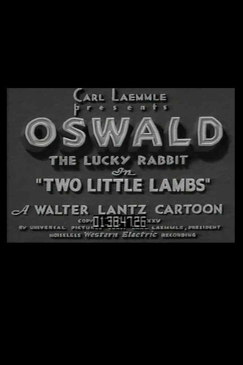 Two Little Lambs Poster