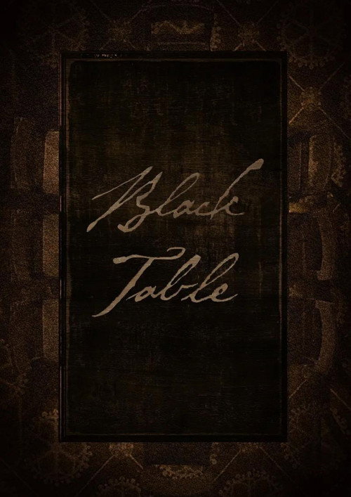 Black Table Poster