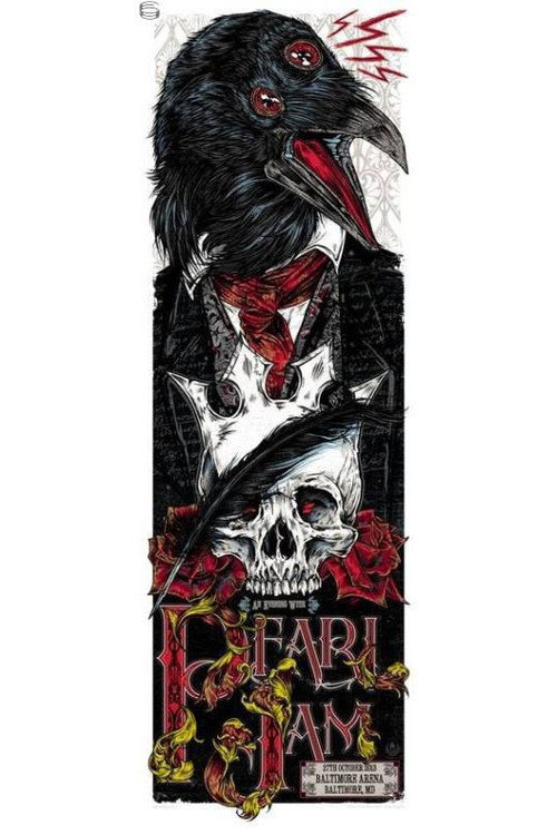 Pearl Jam: Baltimore 2013 Poster