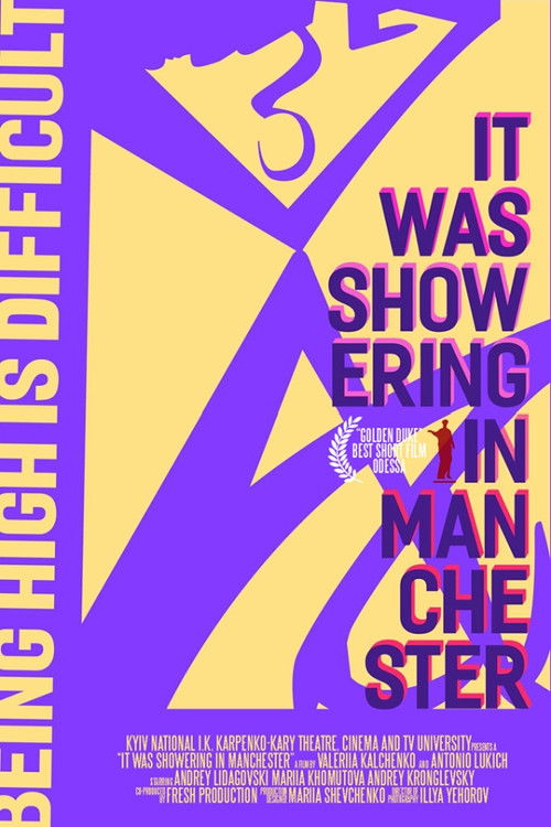 It Was Showering In Manchester Poster