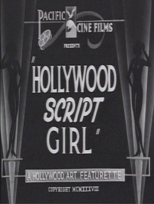 Hollywood Script Girl Poster
