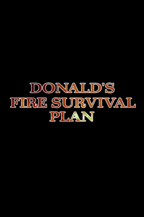 Donald's Fire Survival Plan Poster