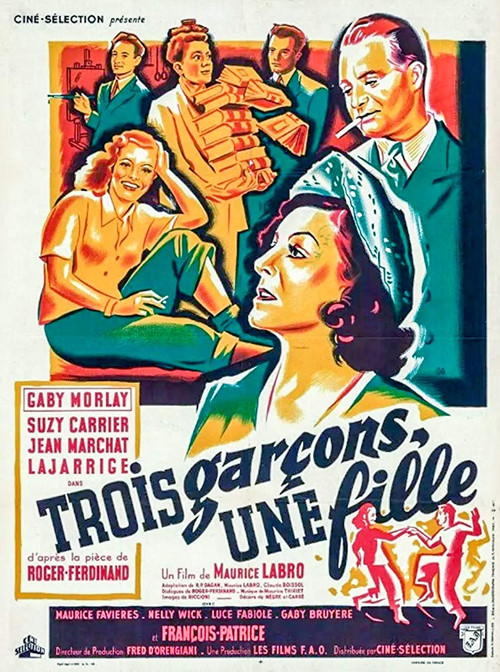 Three Boys, One Girl Poster