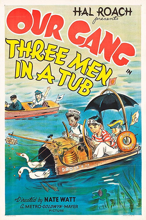 Three Men in a Tub Poster