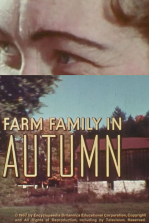 Farm Family In Autumn Poster