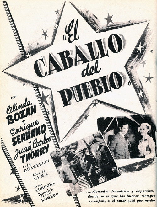El caballo del pueblo Poster