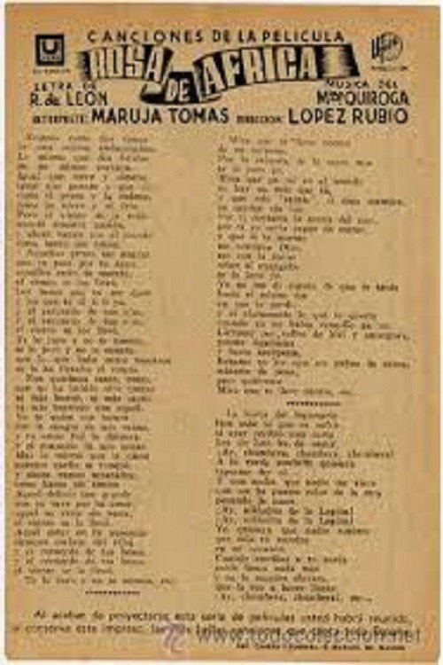 Rosa de África Poster