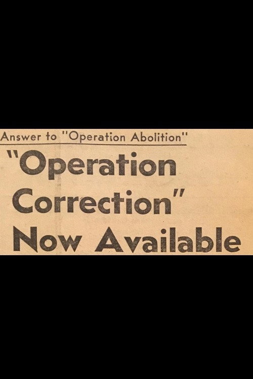 Operation Correction Poster