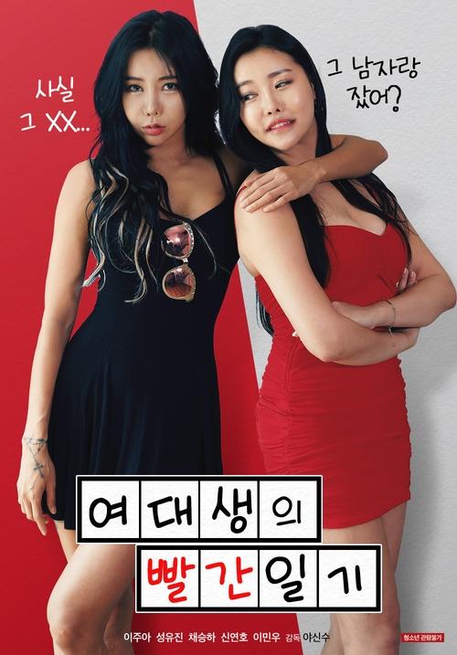 College Girl's Red Diary Poster