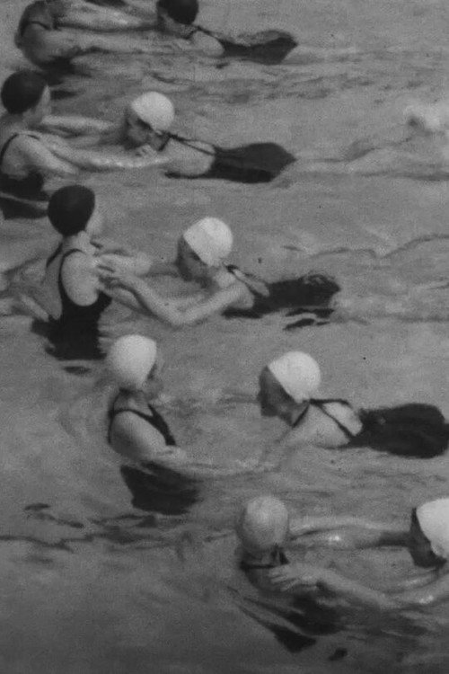 SWIMMING LESSONS AT CUMNOCK OUTDOOR BATHING POOL Poster
