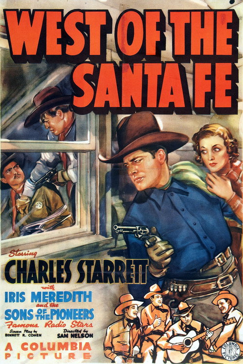 West of the Santa Fe Poster