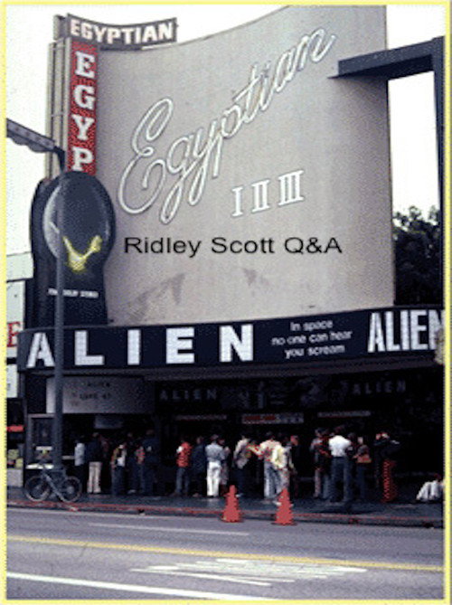 American Cinematheque: Ridley Scott Q&A Poster