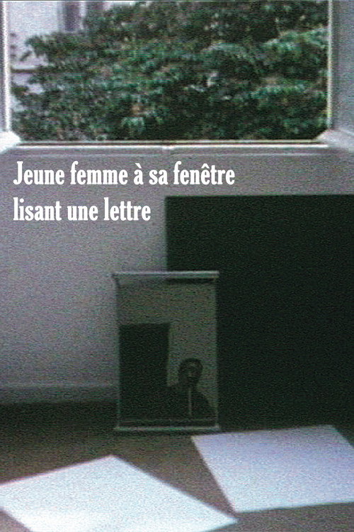 Jeune femme à sa fenêtre lisant une lettre Poster