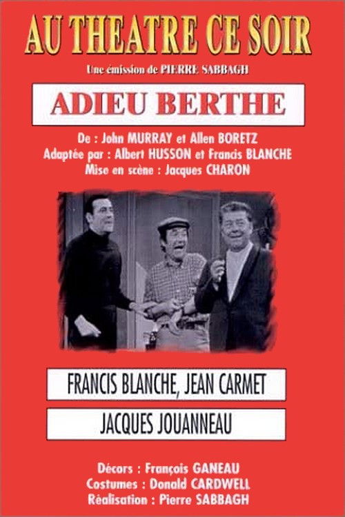 Adieu Berthe Poster
