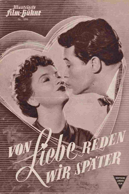 Von Liebe reden wir später Poster