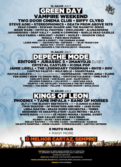 Green Day - Optimus Alive Poster