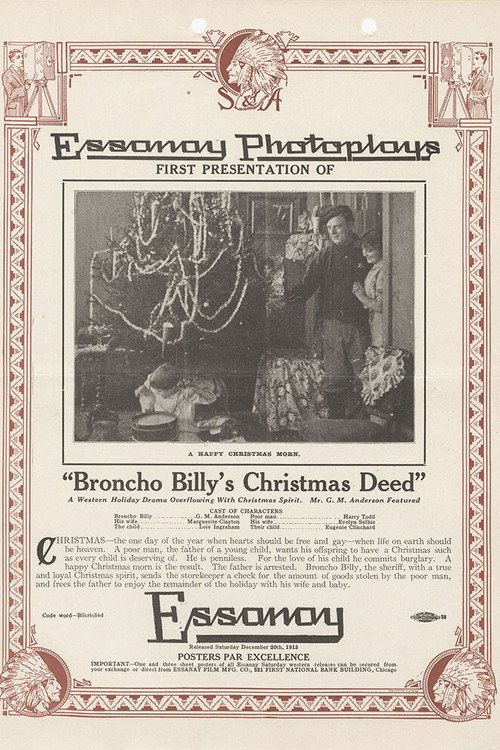 Broncho Billy's Christmas Deed Poster