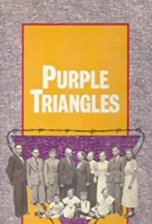 Purple Triangles Poster