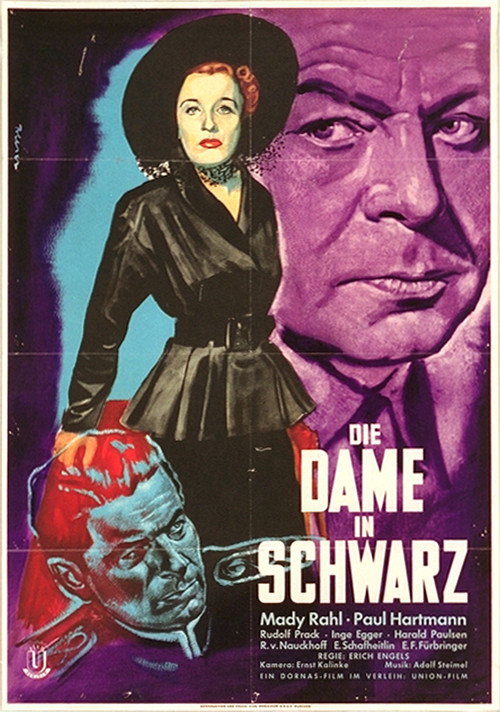 Die Dame in Schwarz Poster