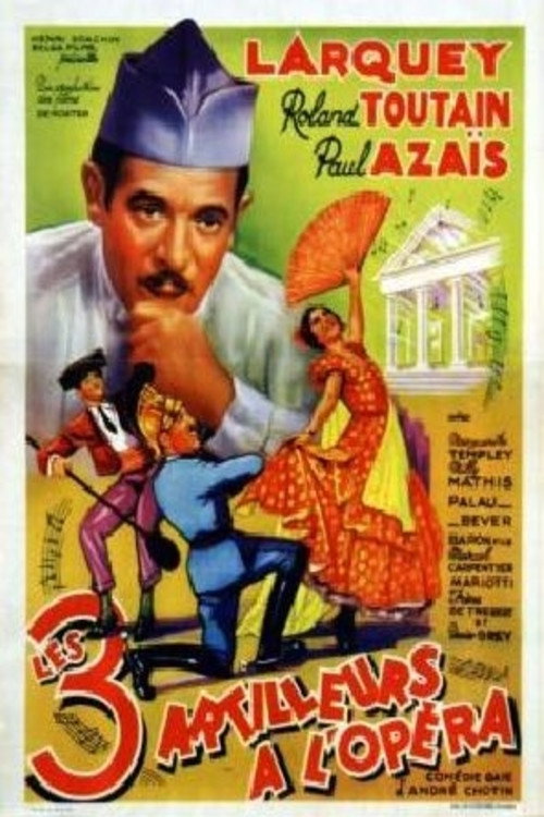 Trois artilleurs à l'opéra Poster