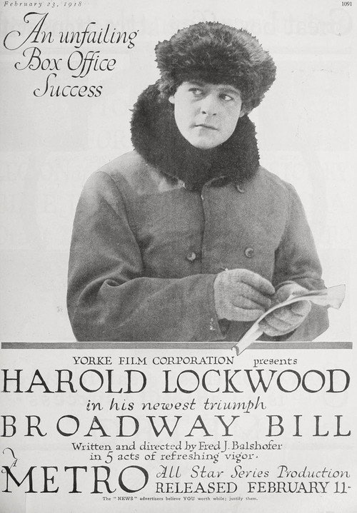 Broadway Bill Poster