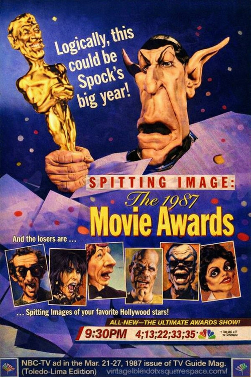 Spitting Image: The 1987 Movie Awards Poster