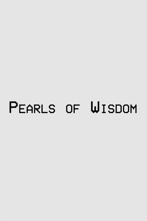 Pearls of Wisdom Poster