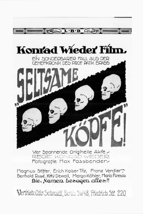 Seltsame Köpfe Poster