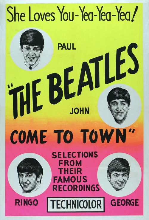 The Beatles Come to Town Poster