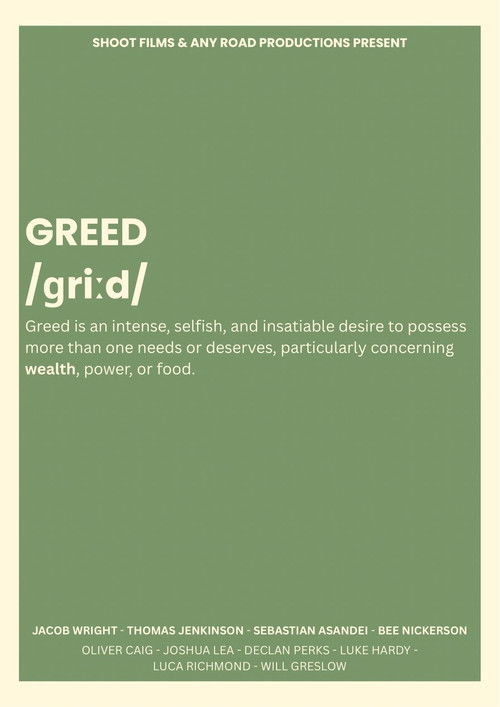 GREED Poster